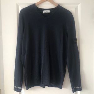 Stone Island V-Neck Sweatshirt